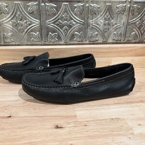 G.H. Bass & Co. Black Leather Tassel Loafers Monaco size 10
